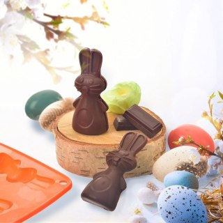 Grupa Orion Sp. z o.o. Forma do Pralin ORION SILLINIE Zajączki 22 x 18 cm Silikonowa 6 szt.