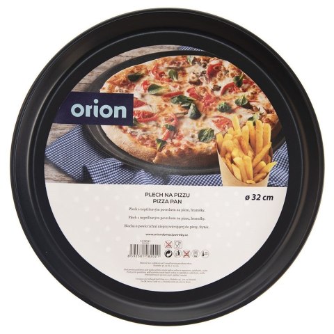 Grupa Orion Sp. z o.o. Forma do Pizzy ORION Perforowana Dno Teflon 32 cm Metal Nieprzywierająca