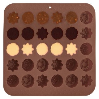 Grupa Orion Sp. z o.o. Forma do Pralin ORION SILLINIE Kwiaty Silikonowa na 30 szt. do Zmywarki