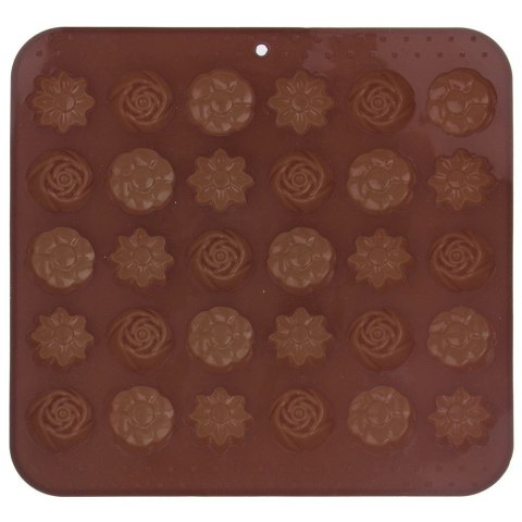 Grupa Orion Sp. z o.o. Forma do Pralin ORION SILLINIE Kwiaty Silikonowa na 30 szt. do Zmywarki