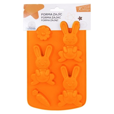 Grupa Orion Sp. z o.o. Forma do Pralin ORION SILLINIE Zajączek 21 x 13 cm Silikonowa Wielkanoc