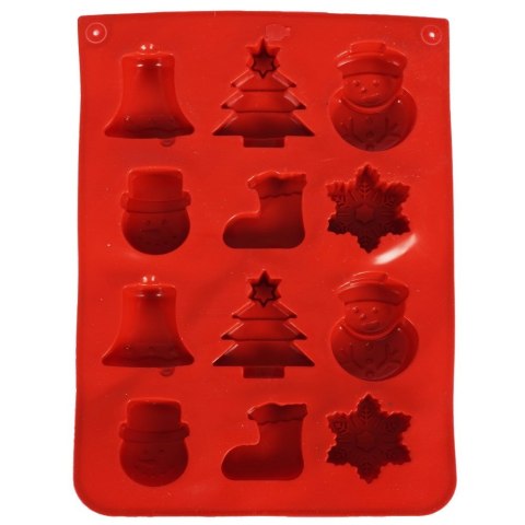 Grupa Orion Sp. z o.o. Forma do Pralin LA CUCINA Silikonowa Świąteczna na 12 szt. do Zmywarki