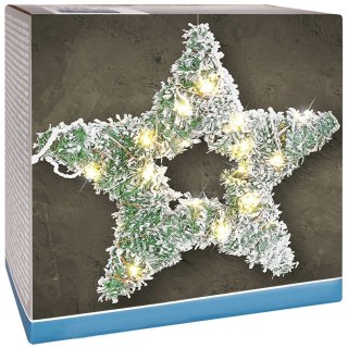 Grupa Orion Sp. z o.o. Stroik Gwiazda Ozdoba Świąteczna Świecąca 40 LED Wisząca Solidna VILDE 58cm