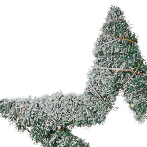 Grupa Orion Sp. z o.o. Stroik Gwiazda Ozdoba Świąteczna Świecąca 40 LED Wisząca Solidna VILDE 58cm