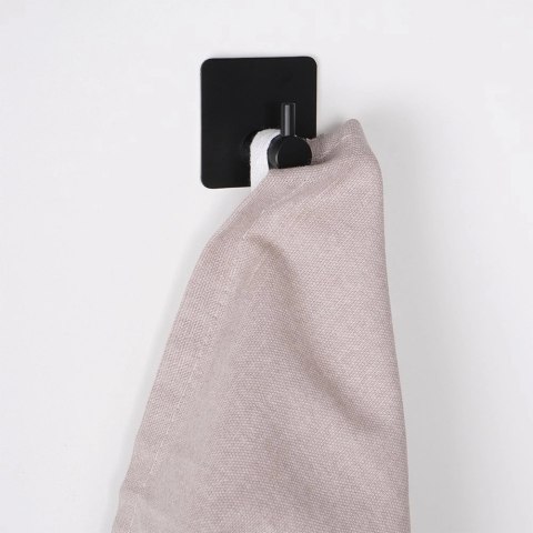 Grupa Orion Sp. z o.o. Haczyki Wieszaki Samoprzylepne Stalowe Czarne Solidne na Ścianę VILDE 4 szt