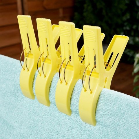 Grupa Orion Sp. z o.o. Klipsy do Ręcznika Plażowego VILDE Klamry 4 szt. Duże 15 cm na Leżak