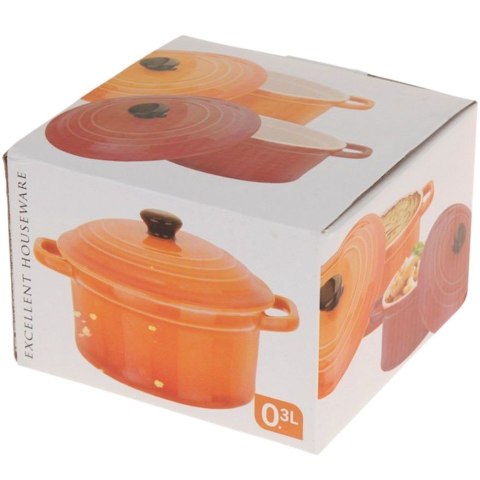 Grupa Orion Sp. z o.o. Miseczka do zapiekania porcelanowa z pokrywką 300 ml