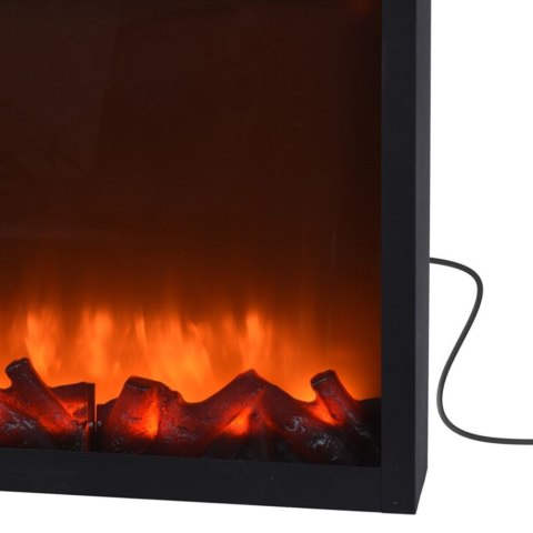Grupa Orion Sp. z o.o. Kominek LED Elektryczny Wolnostojący Metalowy Czarny Solidny VILDE 41x25 cm