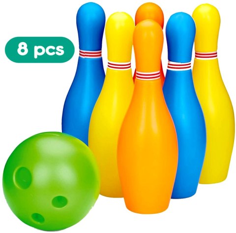 KRĘGLE OGRODOWE GIGANT WYSOKOŚĆ 18,5CM 8 ELEMENTÓW EDDY TOYS