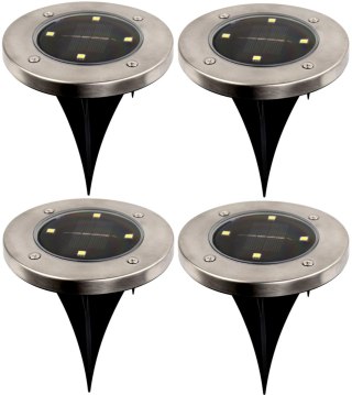 LAMPA SOLARNA 4 LED SMD DO WBICIA W PODŁOŻE KPL.4SZT