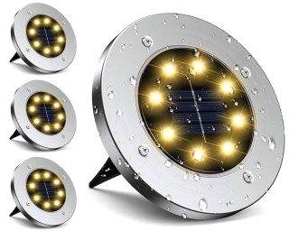 LAMPA SOLARNA 8 LED SMD DO WBICIA W PODŁOŻE KPL.4SZT