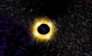 LAMPA SOLARNA DYSKOWA 28 LED DO WBICIA W GRUNT LUB MONTAŻU NA ŚCIANIE