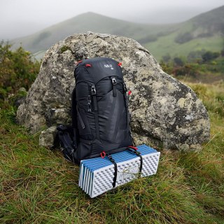 NC17103 KARIMATA SKŁADANA TURYSTYCZNA Z PODBICIEM ALUMINIOWYM + XPE 195 CM NIEBIESKA NILS CAMP