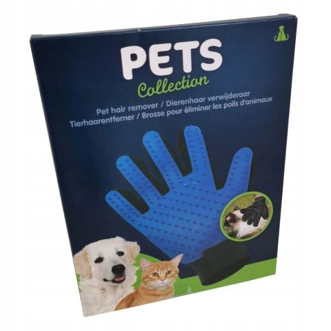 RĘKAWICA DO CZESANIA PSA KOTA NIEBIESKIE KOLCE