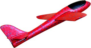 SAMOLOT STYROPIANOWY 47CM CZERWONY