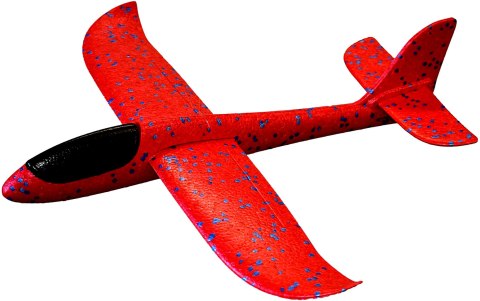 SAMOLOT STYROPIANOWY 47CM CZERWONY