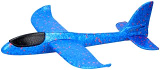 SAMOLOT STYROPIANOWY 47CM NIEBIESKI