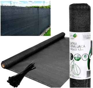 SIATKA CIENIUJĄCA 140G/M2 1.5X10M CIEMNO SZARA