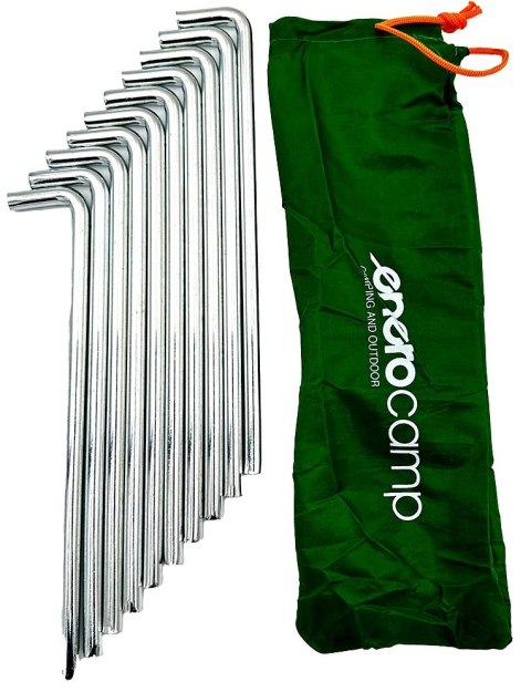 ŚLEDZIE SZPILKI DO NAMIOTU PRO 8MM 20CM KPL.10SZT METAL