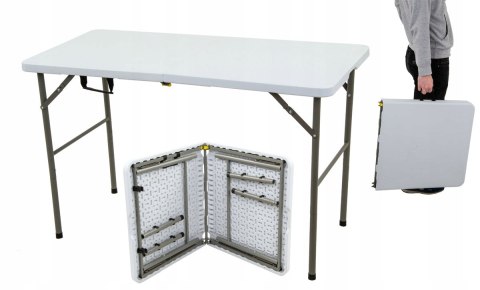 STÓŁ CATERINGOWY SKŁADANY W WALIZKĘ 120x60CM 100KG