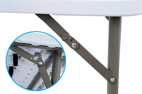 STÓŁ CATERINGOWY SKŁADANY W WALIZKĘ 120x60CM 100KG