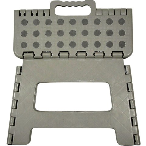 STOŁEK TABORET ANTYPOŚLIZGOWY SKŁADANY SZARY