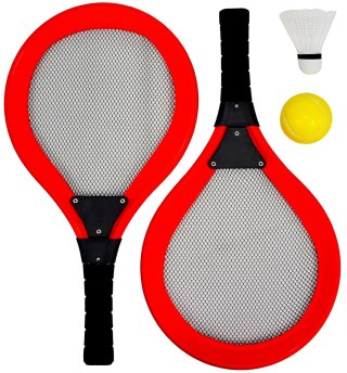 ZESTAW 2 RAKIETY LOTKA PIŁKA DO TENISA BADMINTONA ENERO TOYS