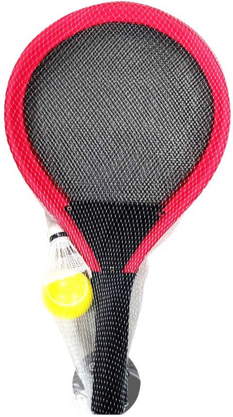 ZESTAW 2 RAKIETY LOTKA PIŁKA DO TENISA BADMINTONA ENERO TOYS