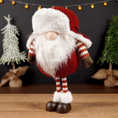 Grupa Orion Sp. z o.o. Figurka Świąteczna Skrzat VILDE 39 cm Czerwony Stojący Dekoracyjny
