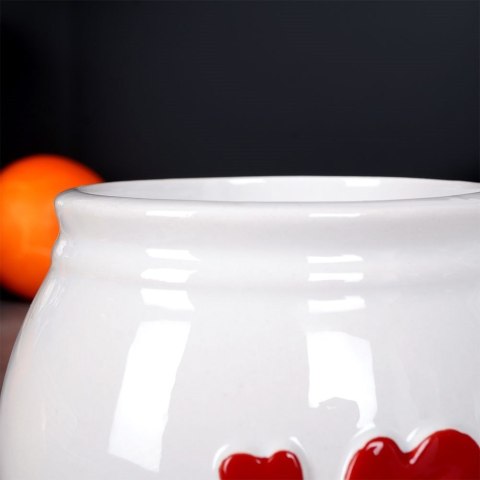 Grupa Orion Sp. z o.o. Kubek do Kawy Herbaty Ceramiczny Biały Serce Pojemny Duży ORION 430 ml