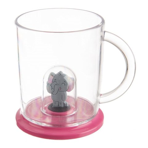 Grupa Orion Sp. z o.o. Kubek z Figurką dla Dziecka Słoń 240 ml ORION Tritan BPA Free do Zmywarki