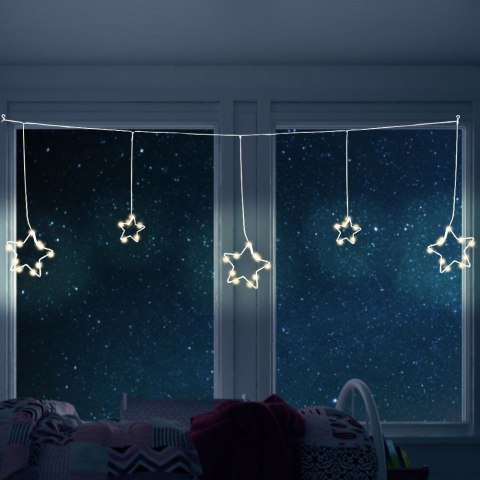 Grupa Orion Sp. z o.o. Kurtyna Girlanda Świetlna Świąteczna 45 LED do Pokoju Wewnętrzna VILDE 1,2m