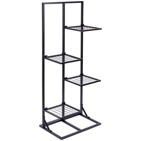 Grupa Orion Sp. z o.o. Kwietnik Stojak na Kwiaty 4-Poziomowy Kaskada Metalowy Loft VILDE 102 cm