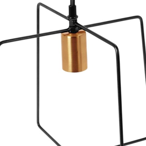 Grupa Orion Sp. z o.o. Lampa Sufitowa Wisząca Metalowa Czarna Złota 32 x 29 cm VILDE Loft