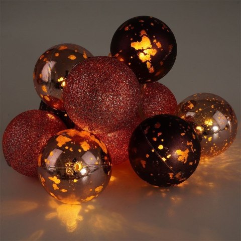 Grupa Orion Sp. z o.o. Lampki Bombki Świecące 10 led Fioletowe 4 cm ORION na Baterie