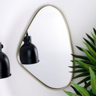 Grupa Orion Sp. z o.o. Lustro Ścienne Złote Wiszące Dekoracyjne Solidne Trwałe VILDE 28 x 40 cm