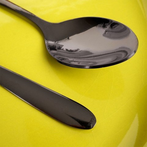 Grupa Orion Sp. z o.o. Łyżeczki do Herbaty Stal Nierdzewna Czarne BLACK 2 Szt. 14,5 cm ORION