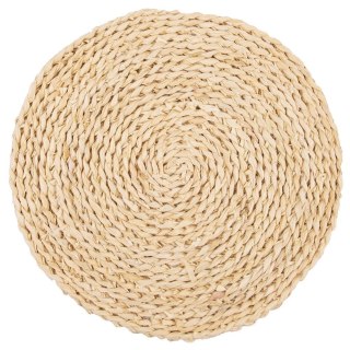 Grupa Orion Sp. z o.o. Podkładka na Stół Okrągła Naturalna Boho 35 cm ORION Liście Kukurydzy