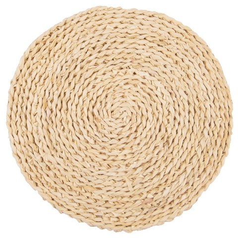 Grupa Orion Sp. z o.o. Podkładka na Stół Okrągła Naturalna Boho 35 cm ORION Liście Kukurydzy