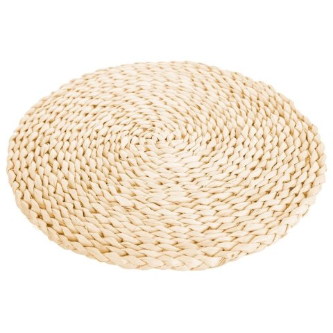 Grupa Orion Sp. z o.o. Podkładka na Stół Okrągła Naturalna Boho 35 cm ORION Liście Kukurydzy