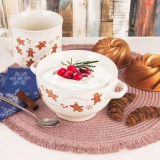 Grupa Orion Sp. z o.o. Bulionówka 750 ml Ceramika z Uchwytami do Zmywarki i Mikrofali ORION