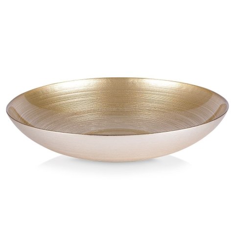 Grupa Orion Sp. z o.o. Miska Szklana Misa na Sałatkę Salaterka Złota VILDE 30 cm 2,2 l