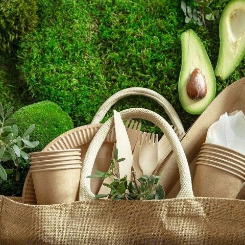 Grupa Orion Sp. z o.o. Noże Jednorazowe Drewniane 16,5 cm 20 szt. Biodegradowalne VILDE