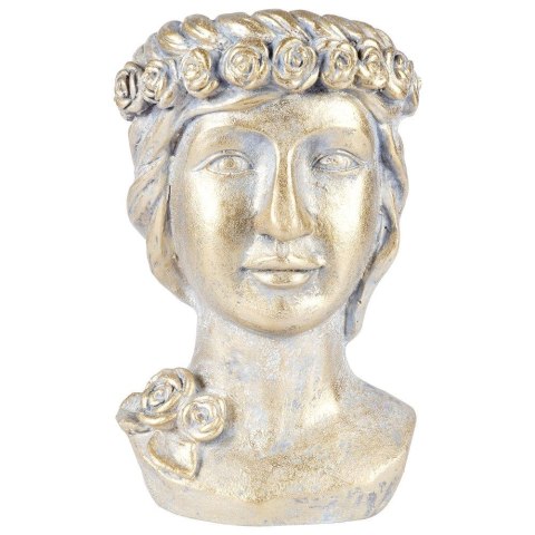 Grupa Orion Sp. z o.o. Osłonka na Doniczkę Złota Głowa Ozdobna Dekoracyjna VILDE 33 cm