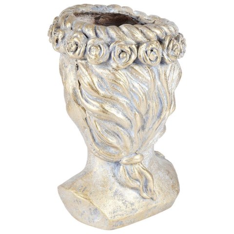 Grupa Orion Sp. z o.o. Osłonka na Doniczkę Złota Głowa Ozdobna Dekoracyjna VILDE 33 cm