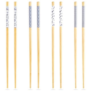 Grupa Orion Sp. z o.o. Pałeczki do Sushi Bambusowe 8 szt 24 cm EXCELLENT HOUSEWARE Dekorowane