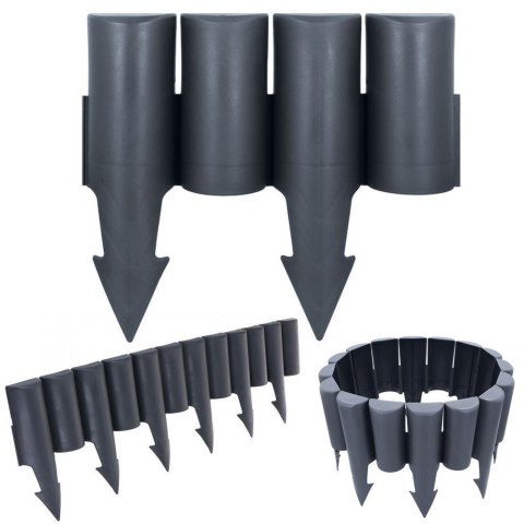 Grupa Orion Sp. z o.o. Palisada Ogrodowa Obrzeże 25 cm VILDE Grafitowa Łatwy Montaż