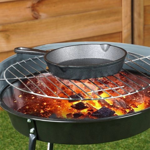 Grupa Orion Sp. z o.o. Patelnia Żeliwna Mała 15 cm VILDE Cast Line na Indukcję Grill