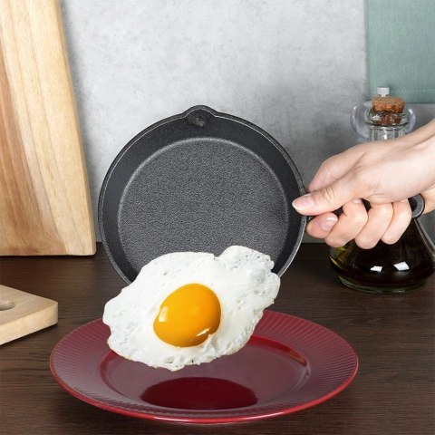 Grupa Orion Sp. z o.o. Patelnia Żeliwna Mała 15 cm VILDE Cast Line na Indukcję Grill