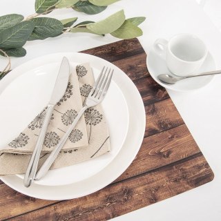 Grupa Orion Sp. z o.o. Podkładka na Stół Wzór Deska Ciemna 43 x 30 cm ORION Mata PCV